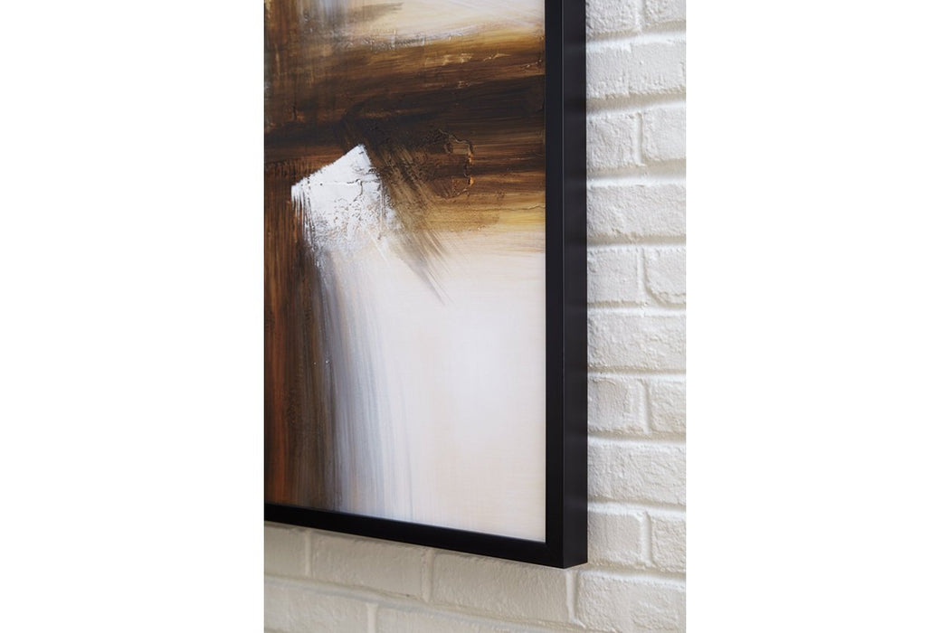 Trenick Gray/Brown/Black Wall Art - A8000318 - Gate Furniture