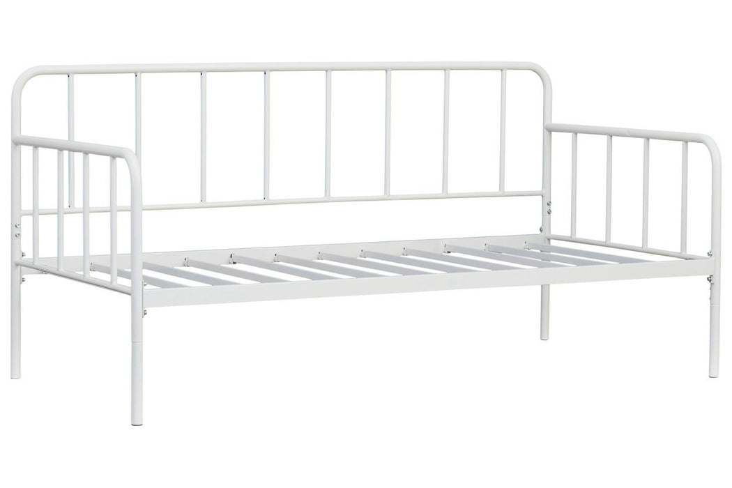 Trentlore White Twin Metal Day Bed with Platform - B076-280 - Gate Furniture