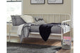 Trentlore White Twin Metal Day Bed with Platform - B076-280 - Gate Furniture