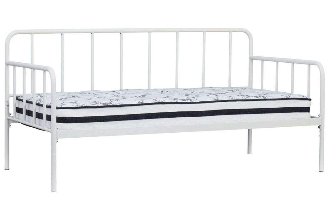 Trentlore White Twin Metal Day Bed with Platform - B076-280 - Gate Furniture