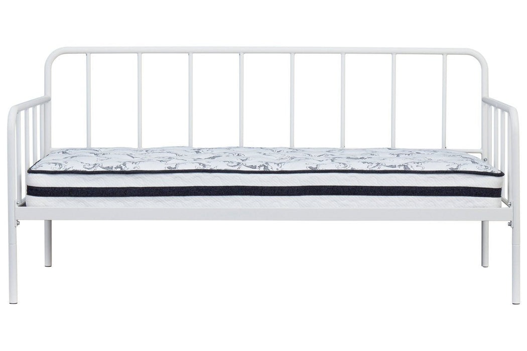Trentlore White Twin Metal Day Bed with Platform - B076-280 - Gate Furniture