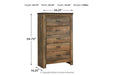 Trinell Brown Chest of Drawers - B446-46 - Gate Furniture