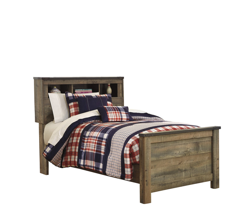 Trinell Brown Twin Panel Bookcase Bed - Gate Furniture