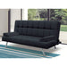 Troy 72 in. Convertible Sleeper Sofa in Black - SB-TROY-BLACK - In Stock Furniture