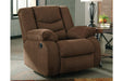 Tulen Chocolate Recliner - 9860525 - Gate Furniture