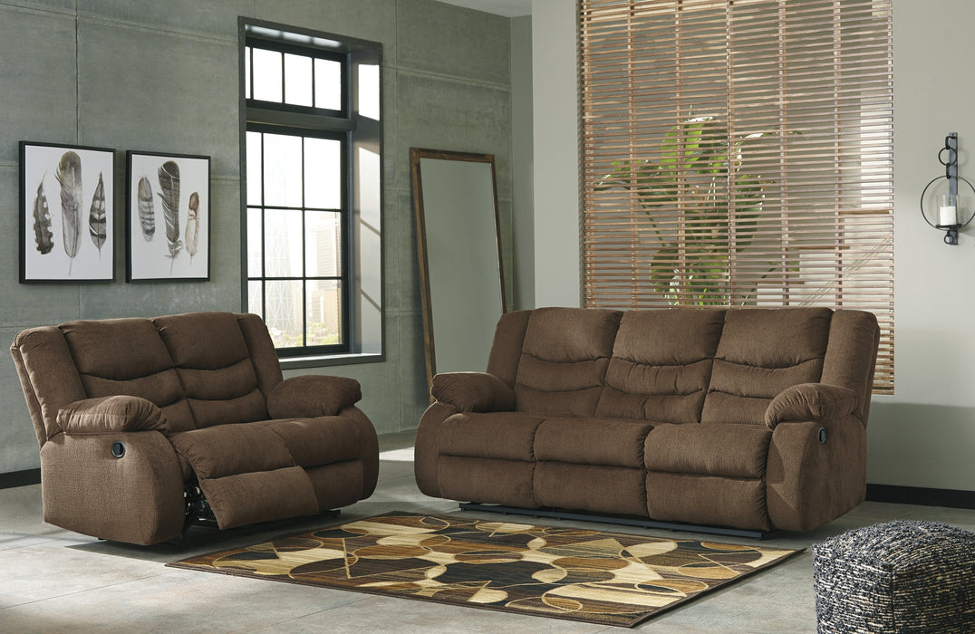 Tulen Chocolate Reclining Living Room Set - Gate Furniture