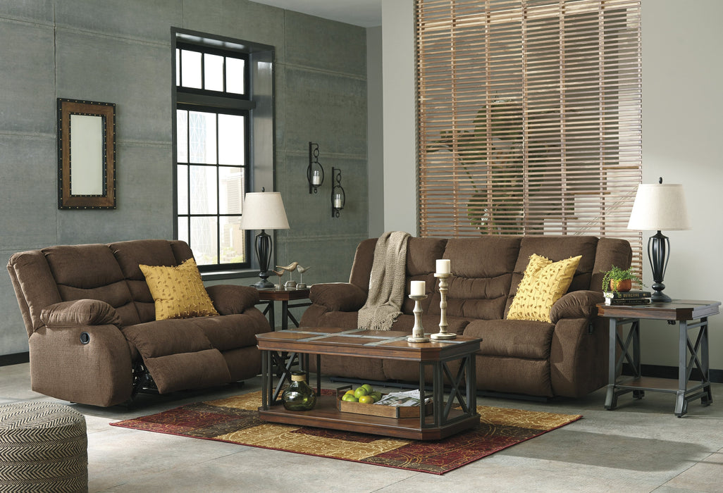 Tulen Chocolate Reclining Living Room Set - Gate Furniture