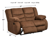 Tulen Chocolate Reclining Living Room Set - Gate Furniture
