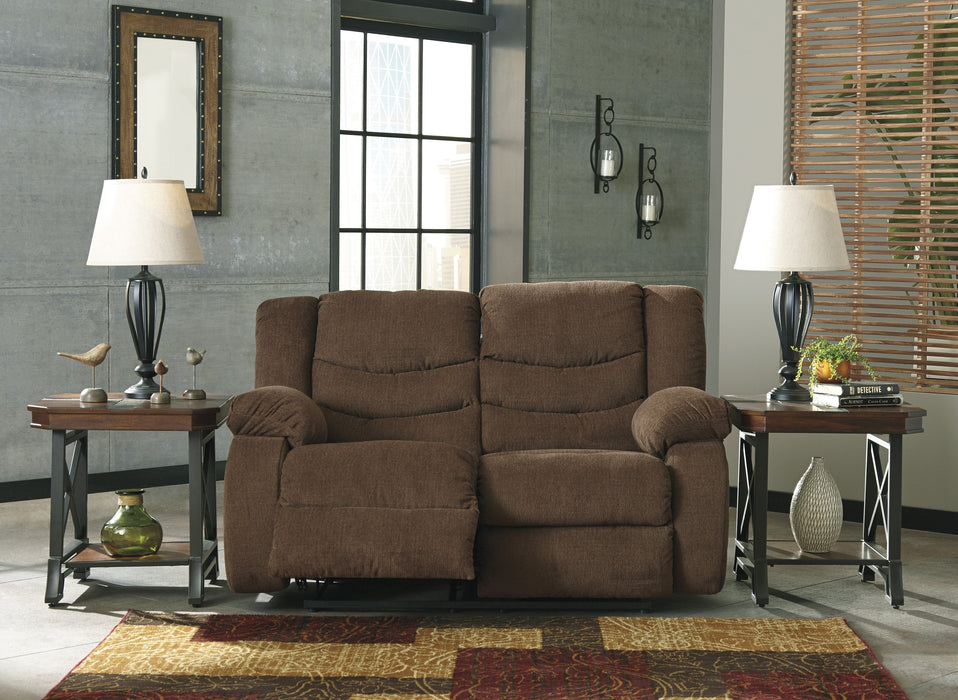 Tulen Chocolate Reclining Living Room Set - Gate Furniture