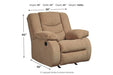 Tulen Mocha Recliner - 9860425 - Gate Furniture