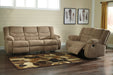 Tulen Mocha Reclining Sofa - 9860488 - Gate Furniture