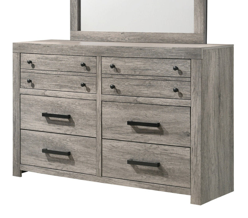 Tundra Gray Panel Bedroom Set - Gate Furniture