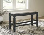 Tyler Creek Antique Black Counter Height Dining Bench - D736-09 - Gate Furniture