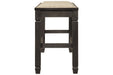 Tyler Creek Antique Black Counter Height Dining Bench - D736-09 - Gate Furniture
