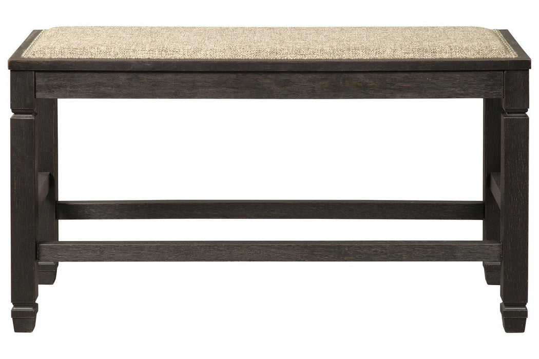 Tyler Creek Antique Black Counter Height Dining Bench - D736-09 - Gate Furniture