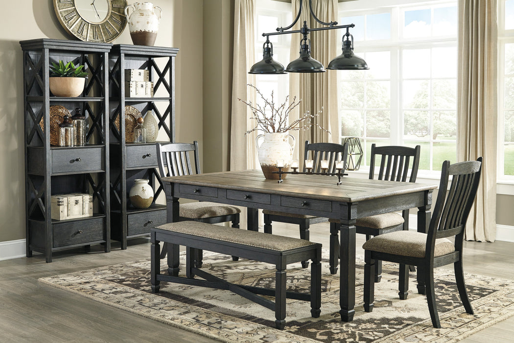 Tyler Creek Black-Gray Dining Room Set - Gate Furniture