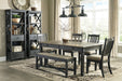 Tyler Creek Black-Gray Dining Room Set - Gate Furniture