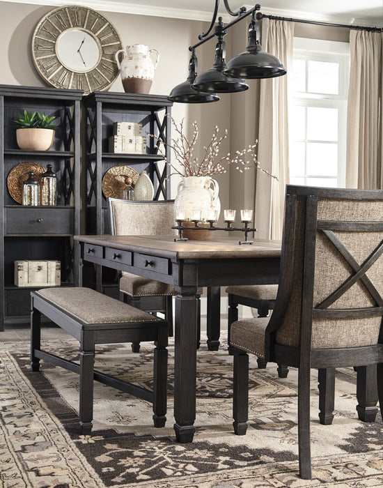 Tyler Creek Black-Gray Dining Room Set - Gate Furniture