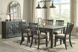 Tyler Creek Black-Gray Dining Room Set - Gate Furniture