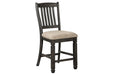 Tyler Creek Black/Grayish Brown Counter Height Bar Stool (Set of 2) - D736-124 - Gate Furniture