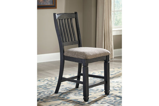 Tyler Creek Black/Grayish Brown Counter Height Bar Stool (Set of 2) - D736-124 - Gate Furniture