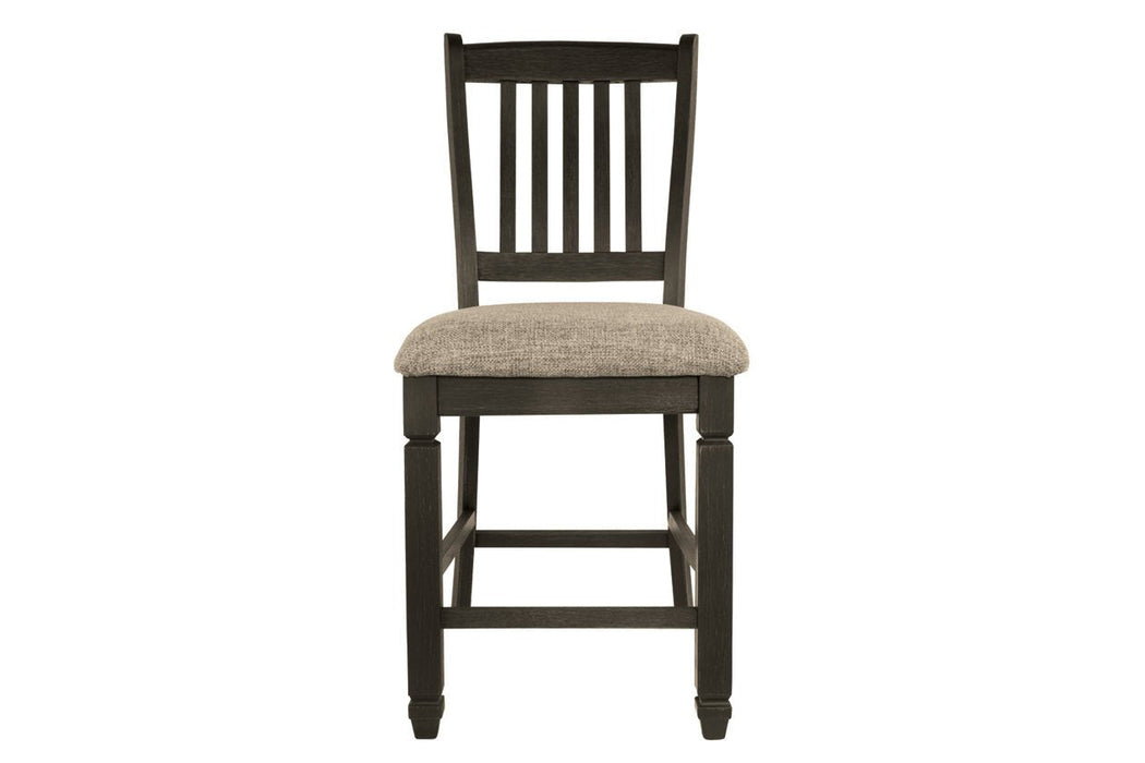 Tyler Creek Black/Grayish Brown Counter Height Bar Stool (Set of 2) - D736-124 - Gate Furniture