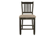 Tyler Creek Black/Grayish Brown Counter Height Bar Stool (Set of 2) - D736-124 - Gate Furniture
