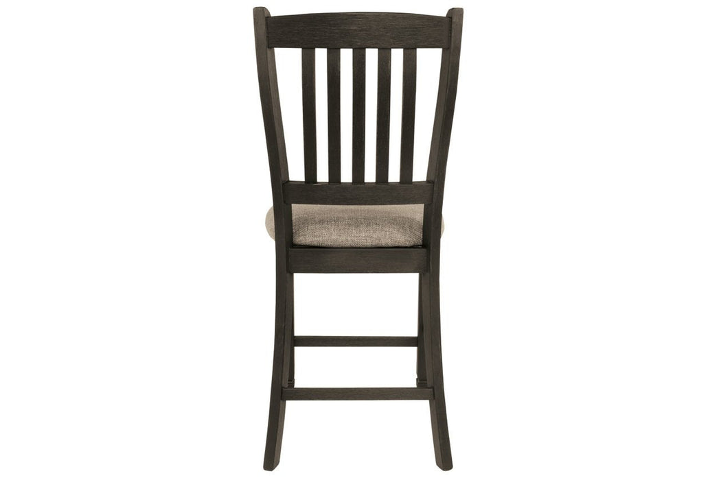 Tyler Creek Black/Grayish Brown Counter Height Bar Stool (Set of 2) - D736-124 - Gate Furniture