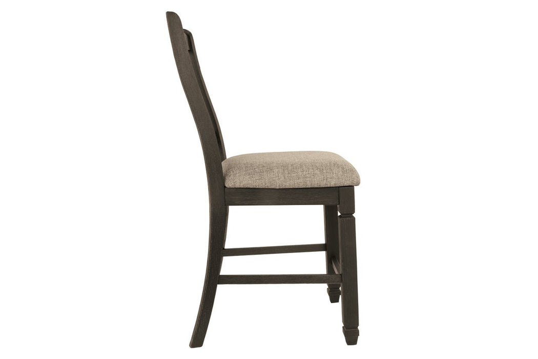 Tyler Creek Black/Grayish Brown Counter Height Bar Stool (Set of 2) - D736-124 - Gate Furniture