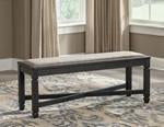 Tyler Creek Black/Grayish Brown Dining Bench - D736-00 - Gate Furniture