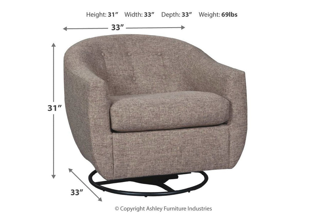 Upshur Taupe Accent Chair - A3000003 - Gate Furniture