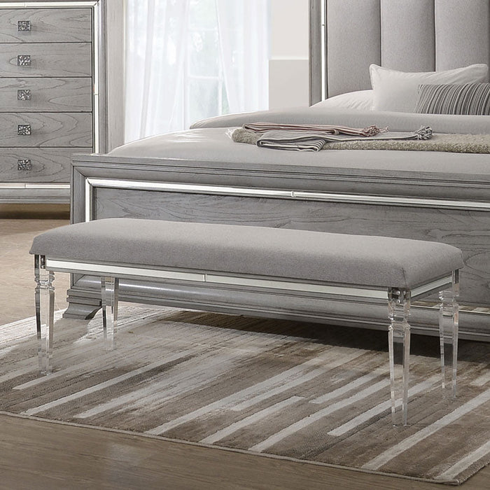 Vail Gray Bench - B7200-94 - Gate Furniture
