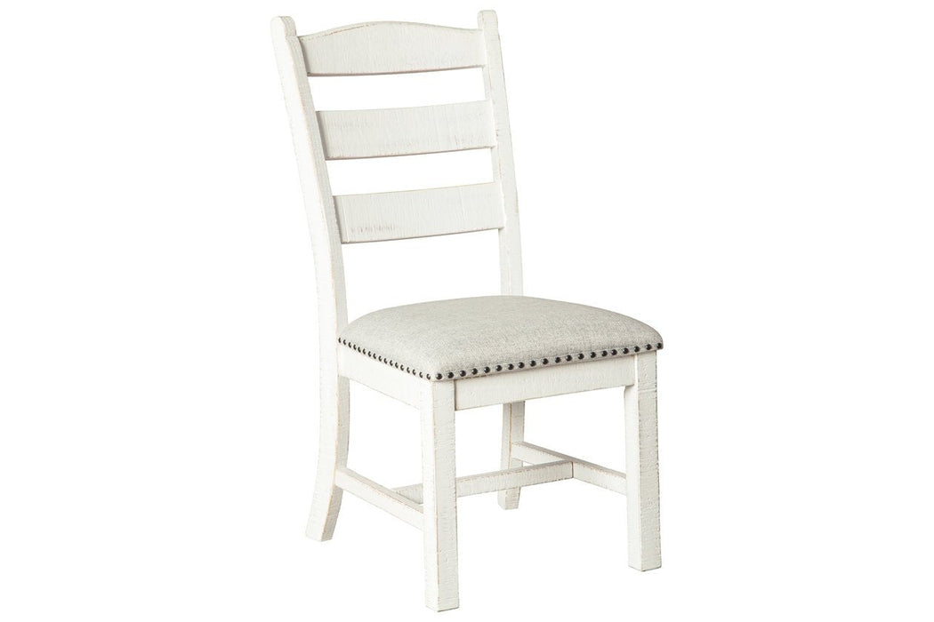 Valebeck Beige/White Dining Chair (Set of 2) - D546-01 - Gate Furniture