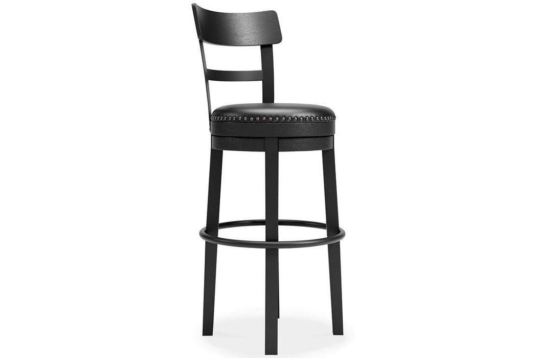 Valebeck Black Bar Height Bar Stool - D546-630 - Gate Furniture