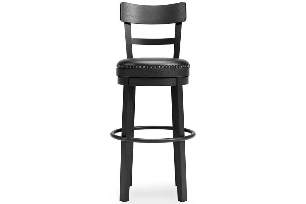 Valebeck Black Bar Height Bar Stool - D546-630 - Gate Furniture