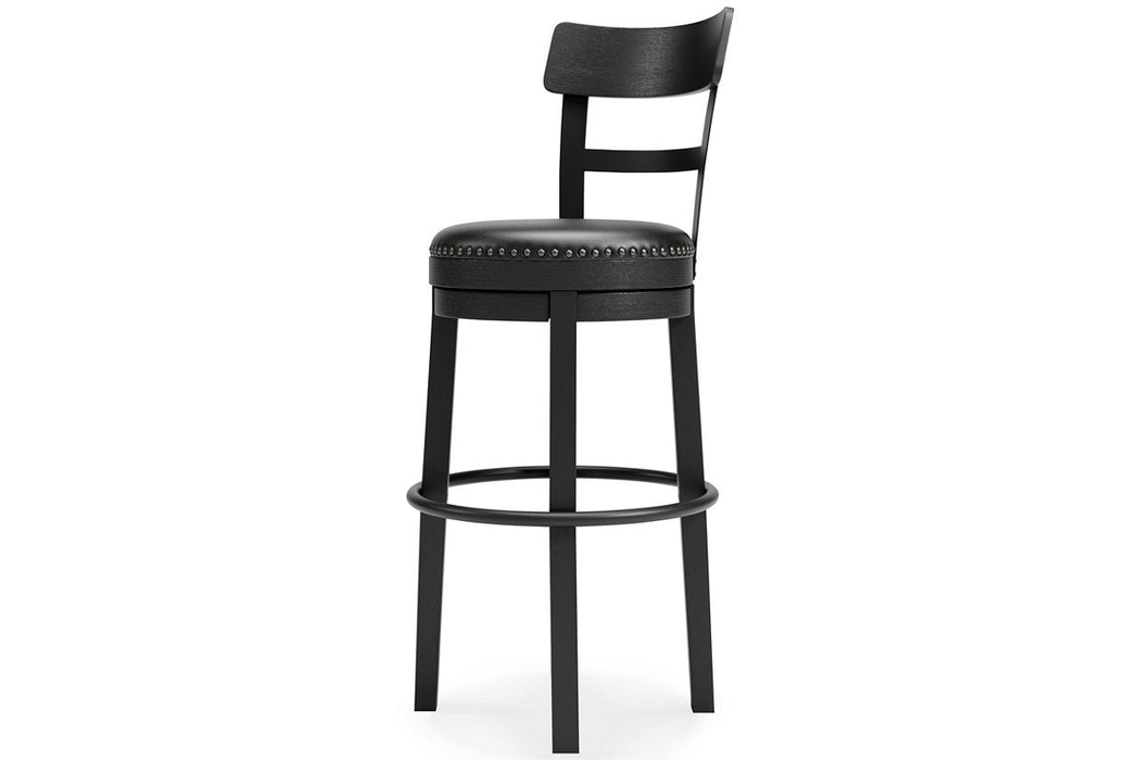 Valebeck Black Bar Height Bar Stool - D546-630 - Gate Furniture