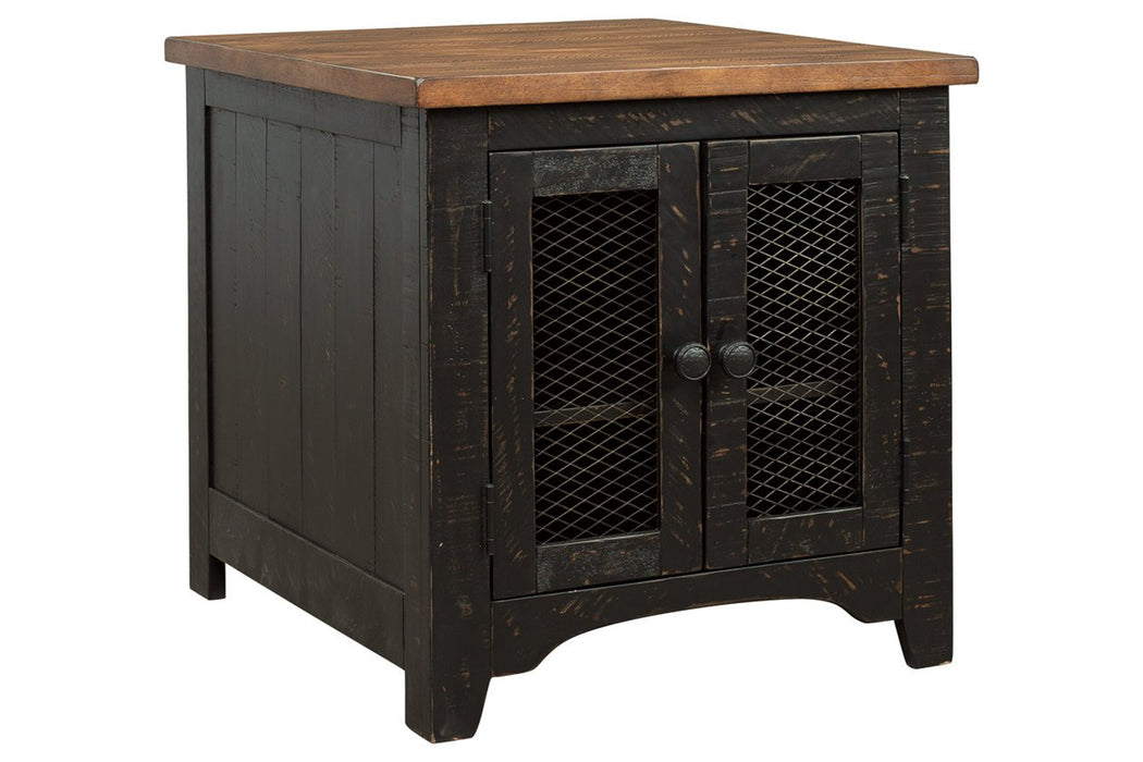 Valebeck Black/Brown End Table - T468-3 - Gate Furniture