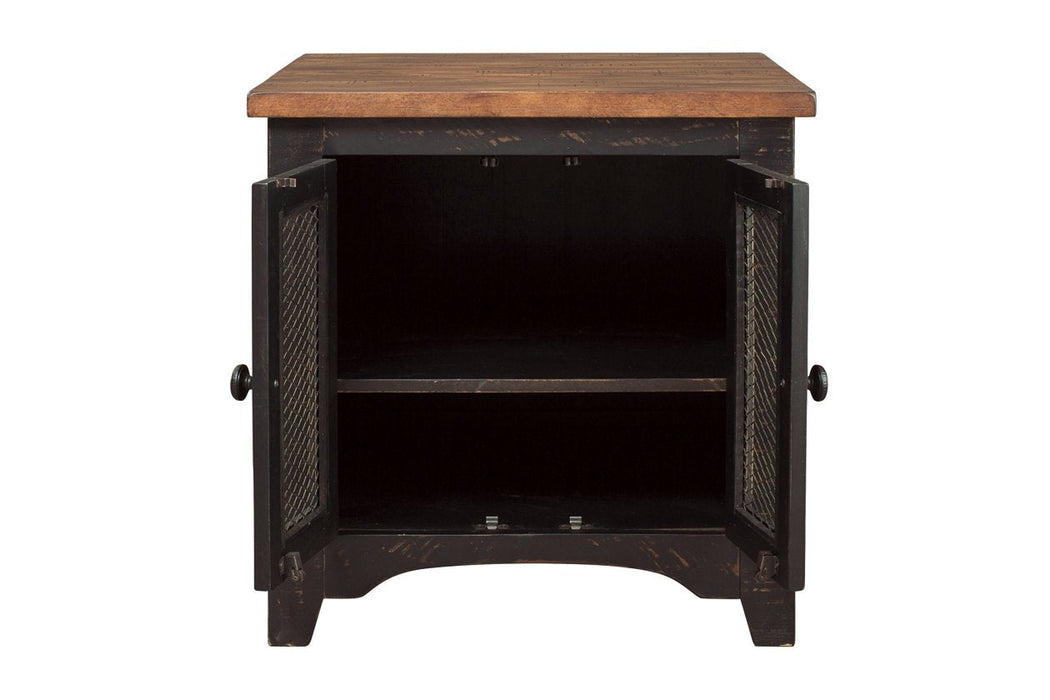 Valebeck Black/Brown End Table - T468-3 - Gate Furniture