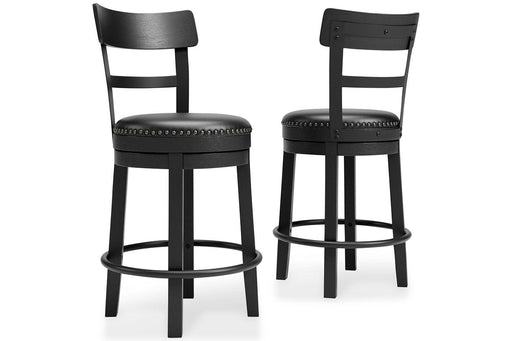 Valebeck Black Counter Height Bar Stool - D546-624 - Gate Furniture