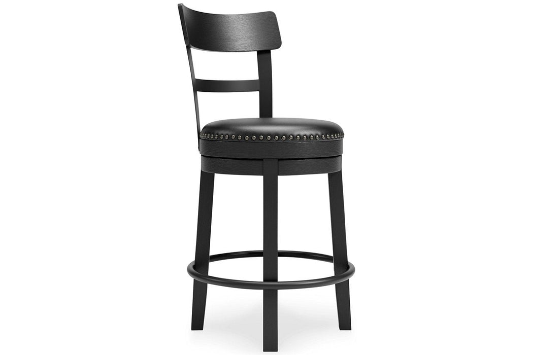 Valebeck Black Counter Height Bar Stool - D546-624 - Gate Furniture