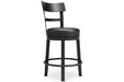 Valebeck Black Counter Height Bar Stool - D546-624 - Gate Furniture