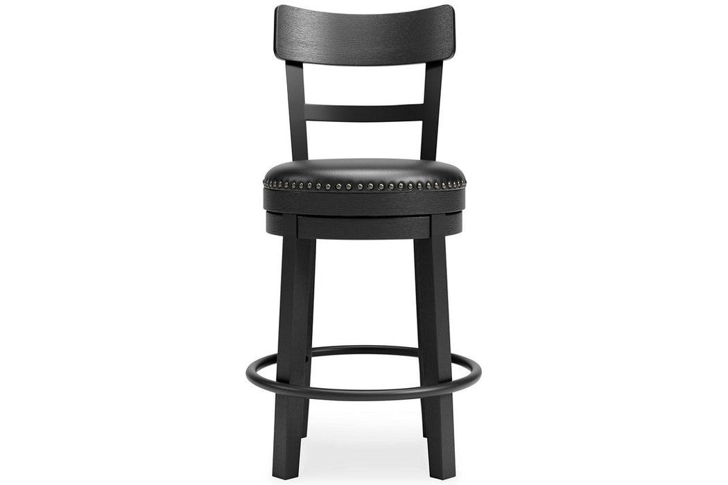 Valebeck Black Counter Height Bar Stool - D546-624 - Gate Furniture