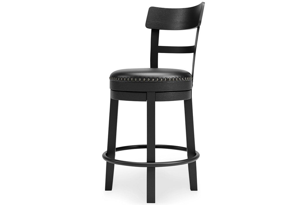 Valebeck Black Counter Height Bar Stool - D546-624 - Gate Furniture