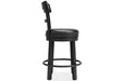 Valebeck Black Counter Height Bar Stool - D546-624 - Gate Furniture