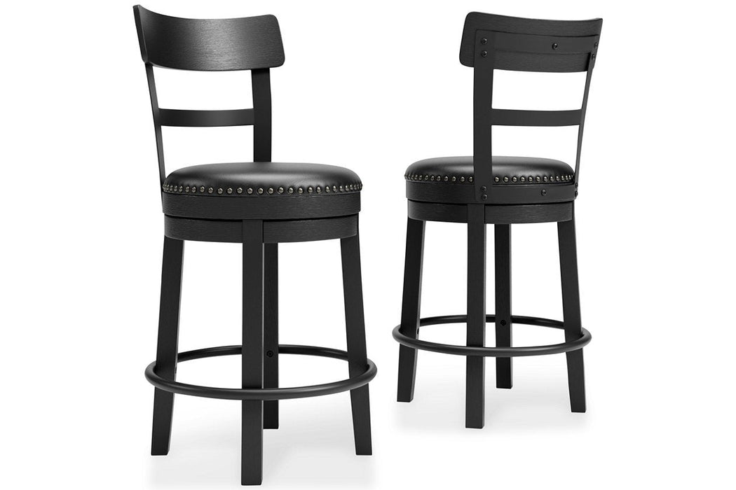 Valebeck Black Counter Height Bar Stool - D546-624 - Gate Furniture