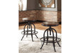 Valebeck Brown/Black Counter Height Bar Stool (Set of 2) - D546-224 - Gate Furniture