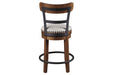Valebeck Brown Counter Height Bar Stool - D546-424 - Gate Furniture