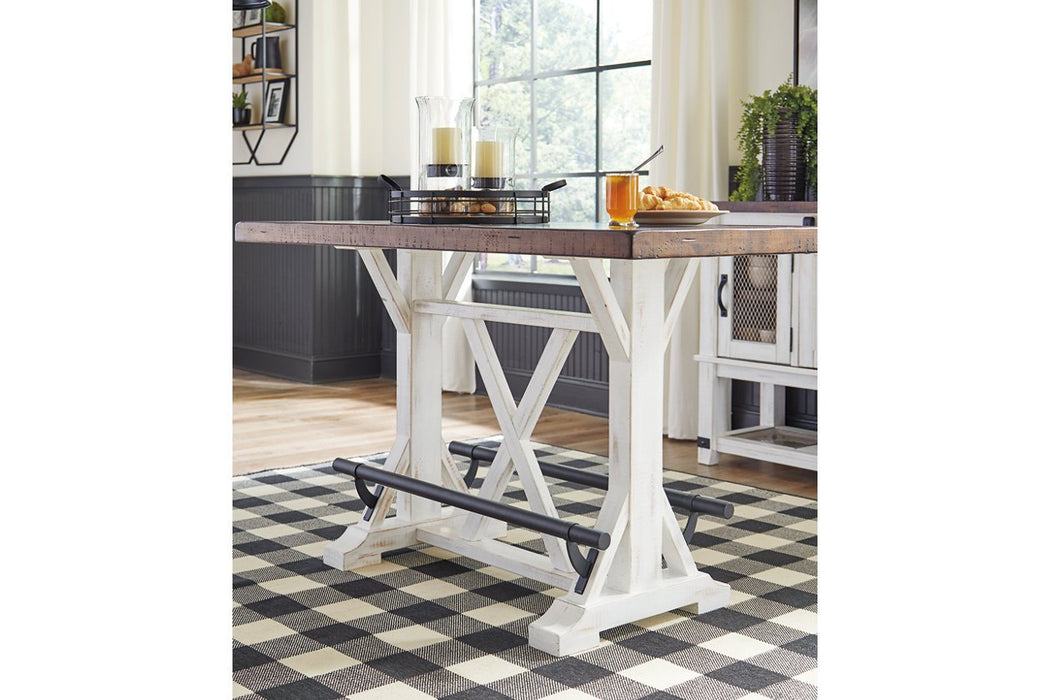 Valebeck White/Brown Counter Height Dining Table - D546-13 - Gate Furniture