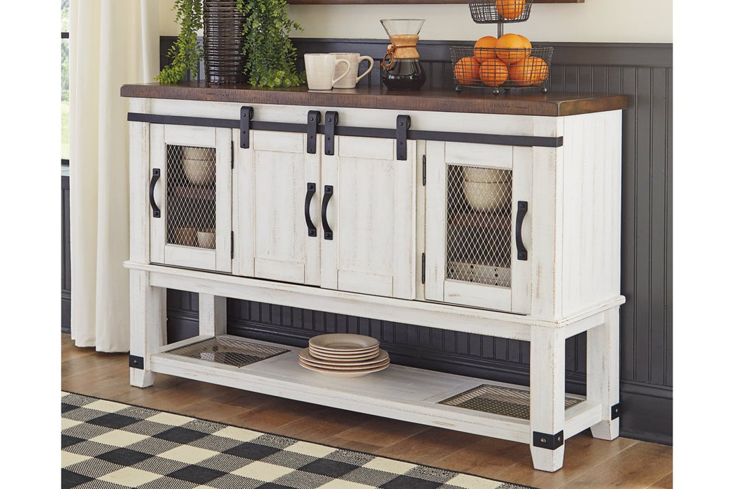 Valebeck White/Brown Dining Server - D546-60 - Gate Furniture