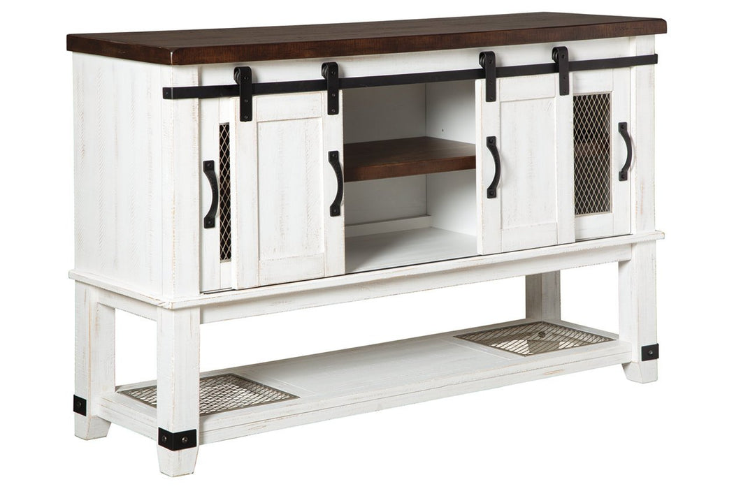 Valebeck White/Brown Dining Server - D546-60 - Gate Furniture